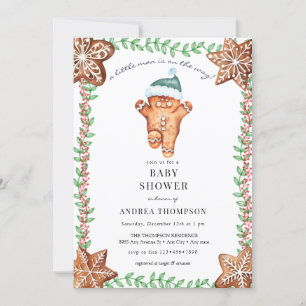 Invitación Pan de jengibre   NAVIDADES BABY SHOWER