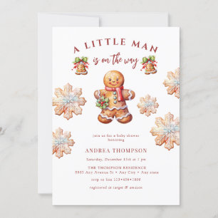 Invitación Pan de jengibre   NAVIDADES BABY SHOWER