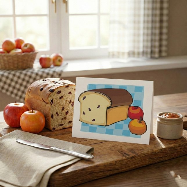 Invitación Pan de pasas y manzanas rojas (Subido por el creador)