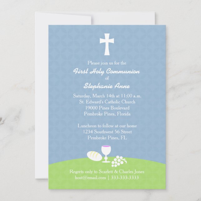 Invitación Pan de vida de la comunidad (Anverso)