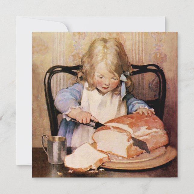 Invitación Pan fresco de Jessie Willcox Smith (Anverso)