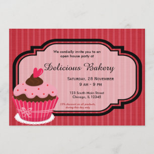 Invitación Panadería Cupcake