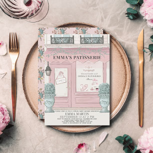 Invitación Panadería francesa Patisserie Baby Shower virtual