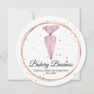 Invitación Panadería Pastelería Patisserie Acuarela Decoració