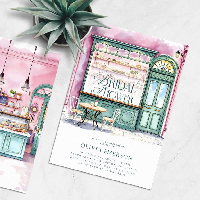Invitación Panadería Watercolor Bridal Shower (Subido por el creador)