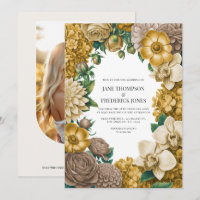 Panal de Abejas, Trigo y Taupe Cálido Boda