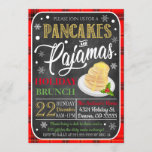 Invitación Pancakes y Navidades Pajamas invitan al partido<br><div class="desc">NAVIDADES PANCAKES & PAJAMAS - ¡FIESTA DE VACACIONES BRUNCH! Impresionante y festivo, esta invitación de fiesta de brunch/desayuno es ideal para una fiesta festiva y divertida. Invite presenta una divertida y festiva gráfica de vacaciones en un falso fondo de pizarra con un borde de arena. DETALLES: * El formato de...</div>