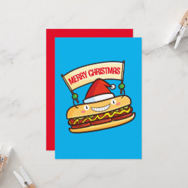 Invitación Pancarta de hotdog para personalizables lindos nav