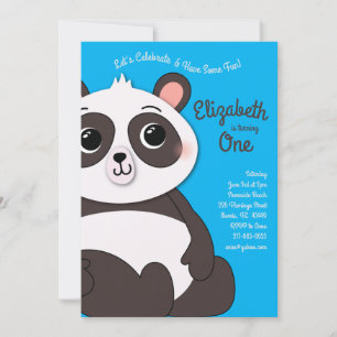 Invitación Panda Birthday Party