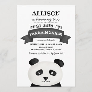 Invitación Panda Birthday Party