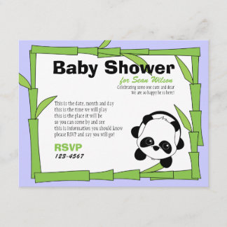 Invitación Panda-Boo