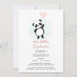 Invitación Panda Fiesta
