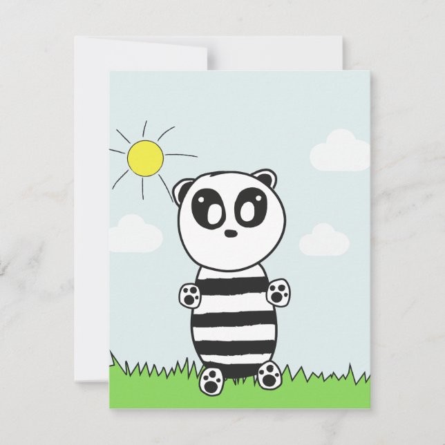 Invitación Panda Kids (Anverso)