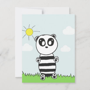 Invitación Panda Kids