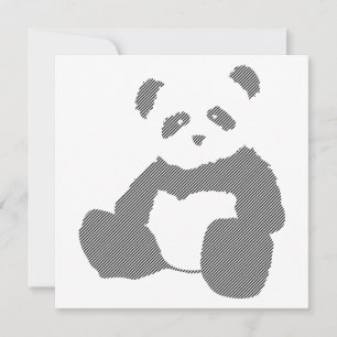 Invitación panda plush
