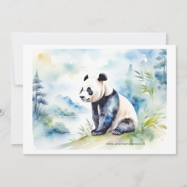 Invitación Panda trae buena suerte (Anverso)