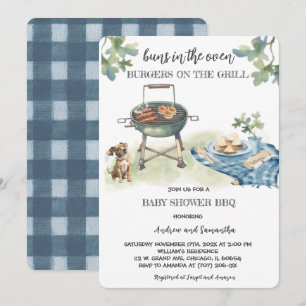 Invitación Panecillos En El Horno Hamburguesas En La Parrilla