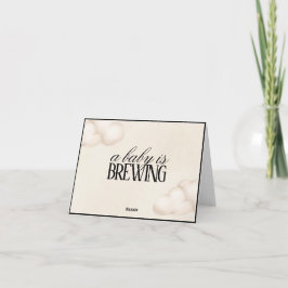 Invitación Paneles de comida y bebida de Baby Shower
