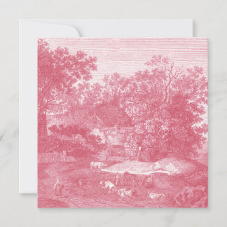 Invitación Panorama Pastoral Rosa de Jouy Shabby