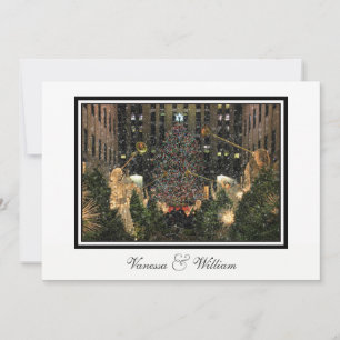 Invitación Panorámica de la ciudad de Nueva York con árbol de