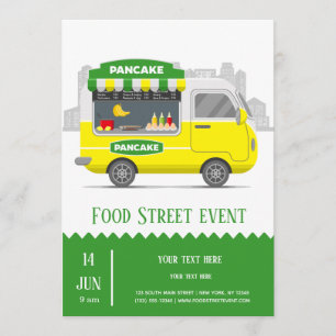 Invitación Panqueque callejero de Food Truck