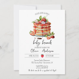 Invitación Panqueque de ducha Baby Brunch