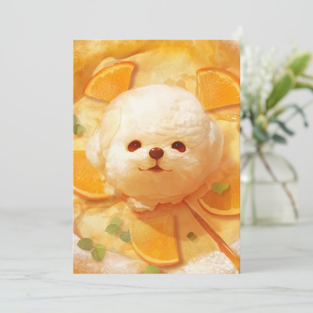 Invitación Panqueque infantil holandés con crema de hielo de  (Anverso de pie)