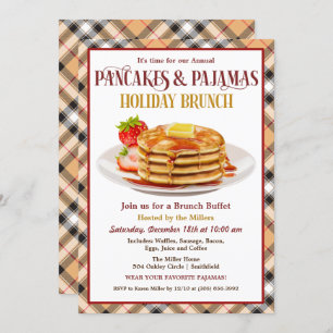 Invitación Panqueques y brunch navideño