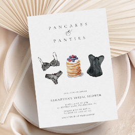 Invitación Panqueques y panaderías Ducha de Novias de Lingeri