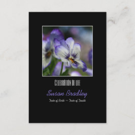 Invitación Pansies 3 Celebración del servicio conmemorativo d