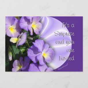 Invitación Pansy 1023 Invitación-personaliza cualquier ocasió