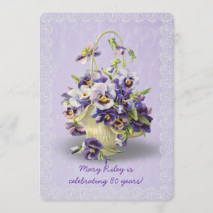 Invitación Pansy Birthday Party