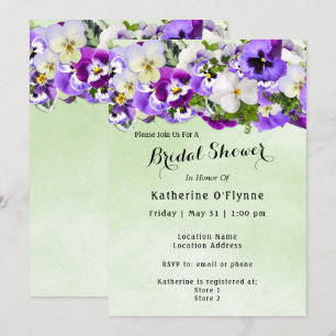 Invitación Pansy Bridal Shower