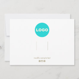 Invitación Pantalla de Barrette con logotipo de Personalizar