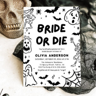 Invitación Pantalón de Halloween con esqueleto de la mano fan