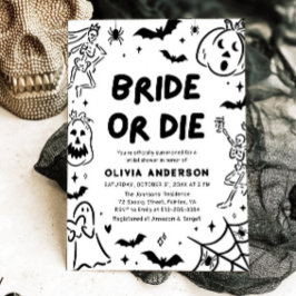 Invitación Pantalón de Halloween con esqueleto de la mano fan