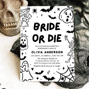 Invitación Pantalón de Halloween con esqueleto de la mano fan