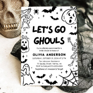 Invitación Pantalón de Halloween con esqueleto de la mano fan