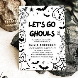 Invitación Pantalón de Halloween con esqueleto de la mano fan