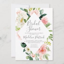 Invitación Pantalón floral rosa ducha de novia