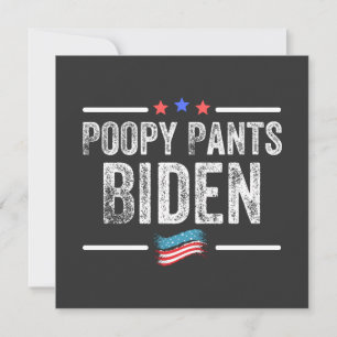Invitación Pantalones Cagados Biden