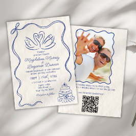Invitación Pantalones retro dibujados a mano todo en un Boda