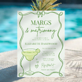 Invitación Pantalones Retro Dibujados A Mano Y Ducha De Novia