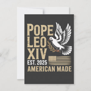 Invitación Papa americano León Iglesia Católica Fe cristiana