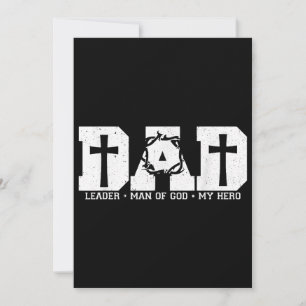 Invitación Papá Bendito Padre Cruz Cristiano Religioso
