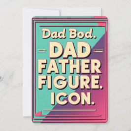 Invitación Papá Bod, Padre Figura, Icono. - Día del Padre