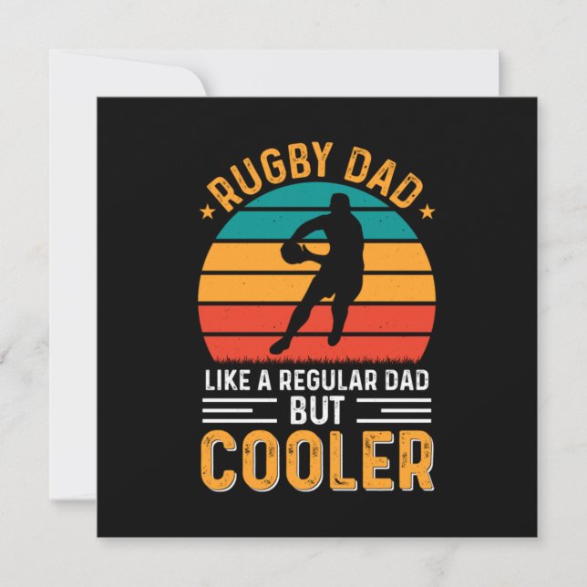 Invitación Papá de Rugby (Anverso)