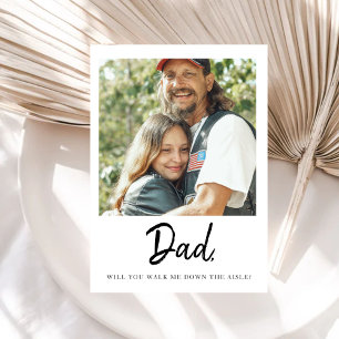 Invitación Papá, ¿Me Llevarás Por El Pasillo Padre Novia