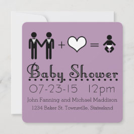 Invitación Papá moderno personalizado del icono de Baby