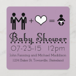 Invitación Papá moderno personalizado del icono de Baby